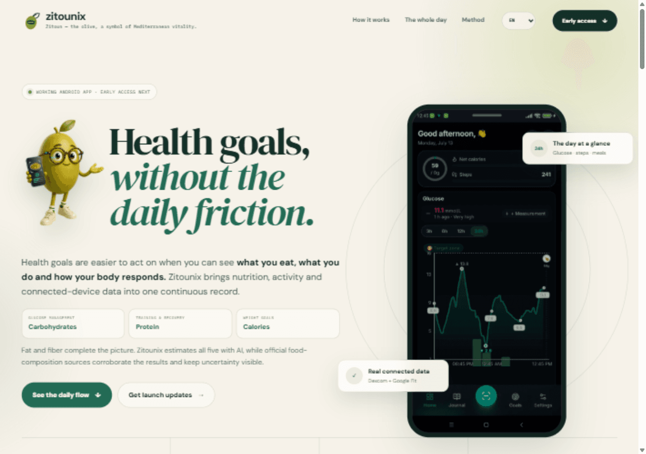 Zitounix landing page
